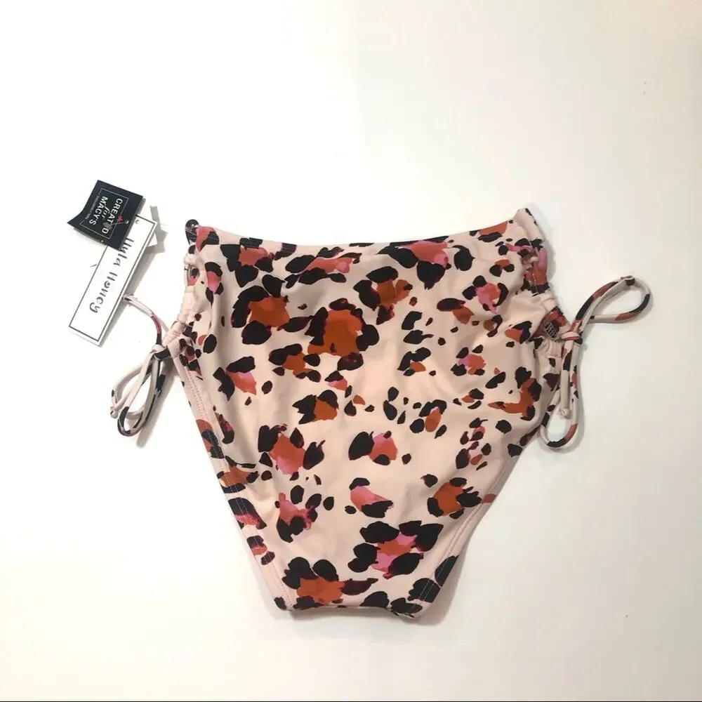 Hula Honey Leopard high waist bikini swim bottom